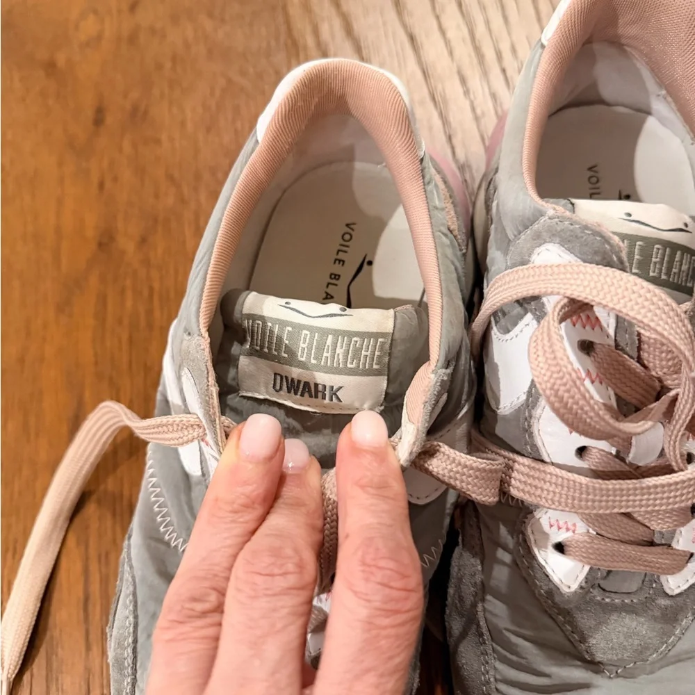 Voile Blanche Gray and Pink Women's Sneakers